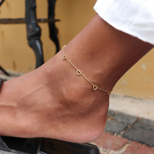 Anklet little hearts